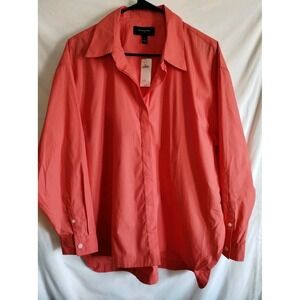 Banana Republic Blouse Coral Colored NWT Women's Large